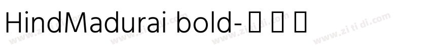 HindMadurai bold字体转换